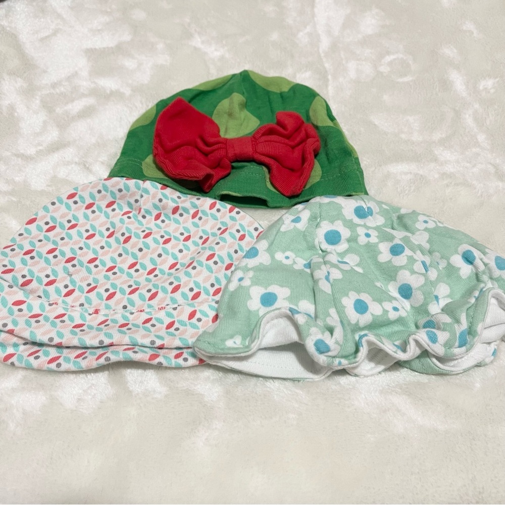 🎀 3 pcs baby beanies 🎀 baby girl accessories and more
